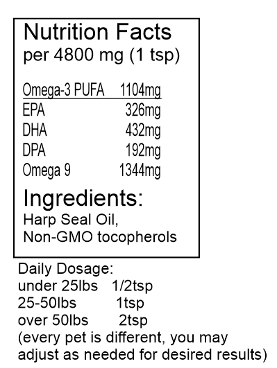 Omega-3 Seal Oil For Pets (Available only in Canada)